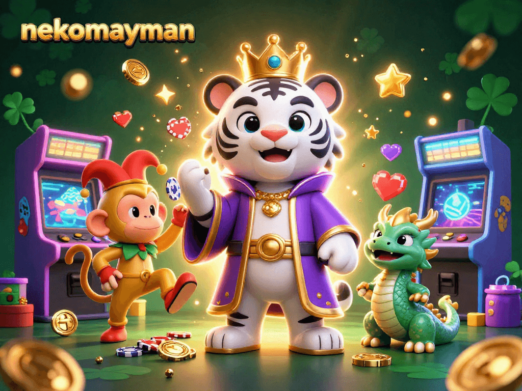 Engage with the fun of nekomayman and experience the excitement of casino games in this vibrant scene.