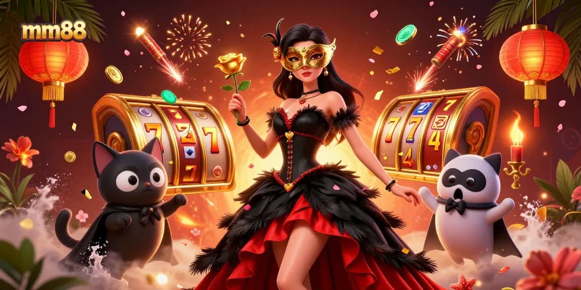 Experience mm88's vibrant casino world with stunning characters and dynamic game elements.