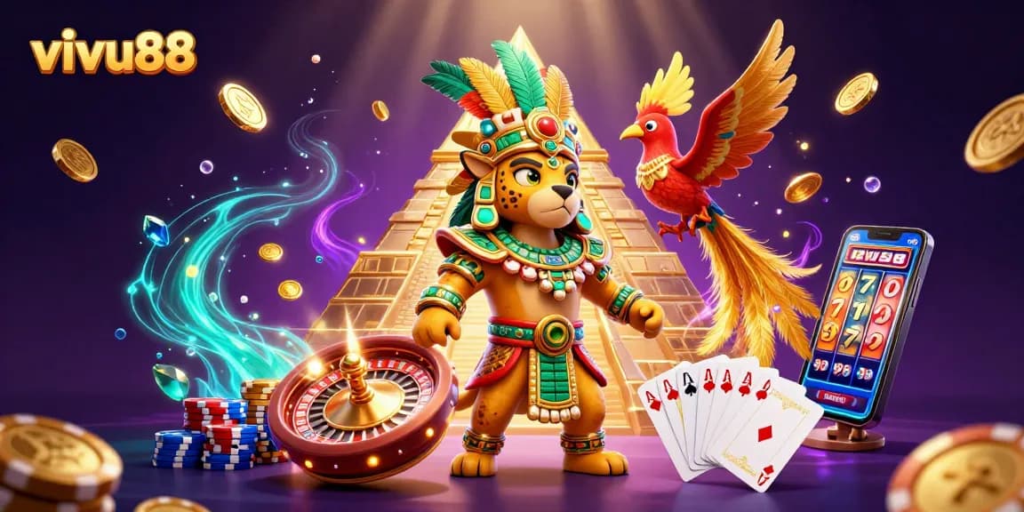 Engage with vivu88's thrilling 3D casino adventure featuring stunning characters and dynamic gaming elements.