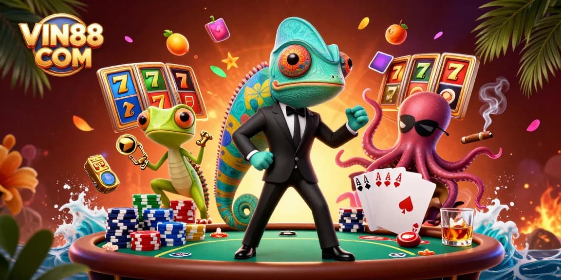 Experience thrilling wins at VIN88 COM with lively casino games and vibrant characters