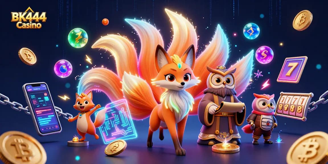 Join BK444 Casino for thrilling wins with vibrant slot games and crypto rewards amid a lively atmosphere.