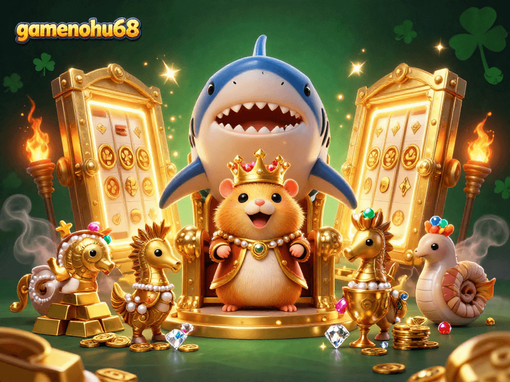 Experience thrilling casino excitement and winning strategies with gamenohu68 in a vibrant underwater scene.