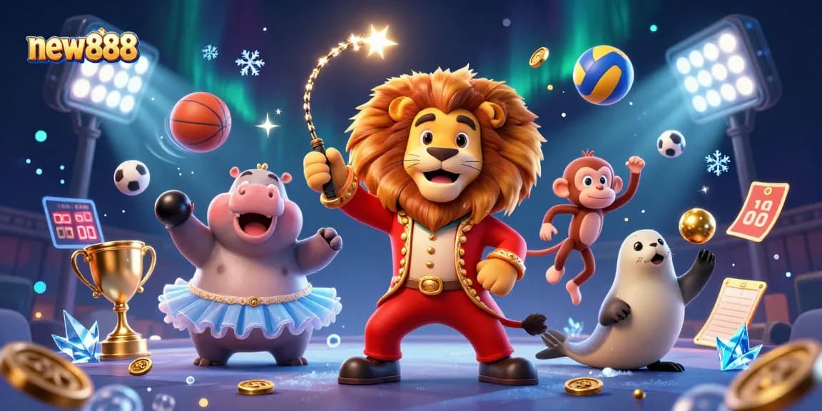 Engage with the thrilling world of new888 as our lion ringmaster leads an epic casino adventure.
