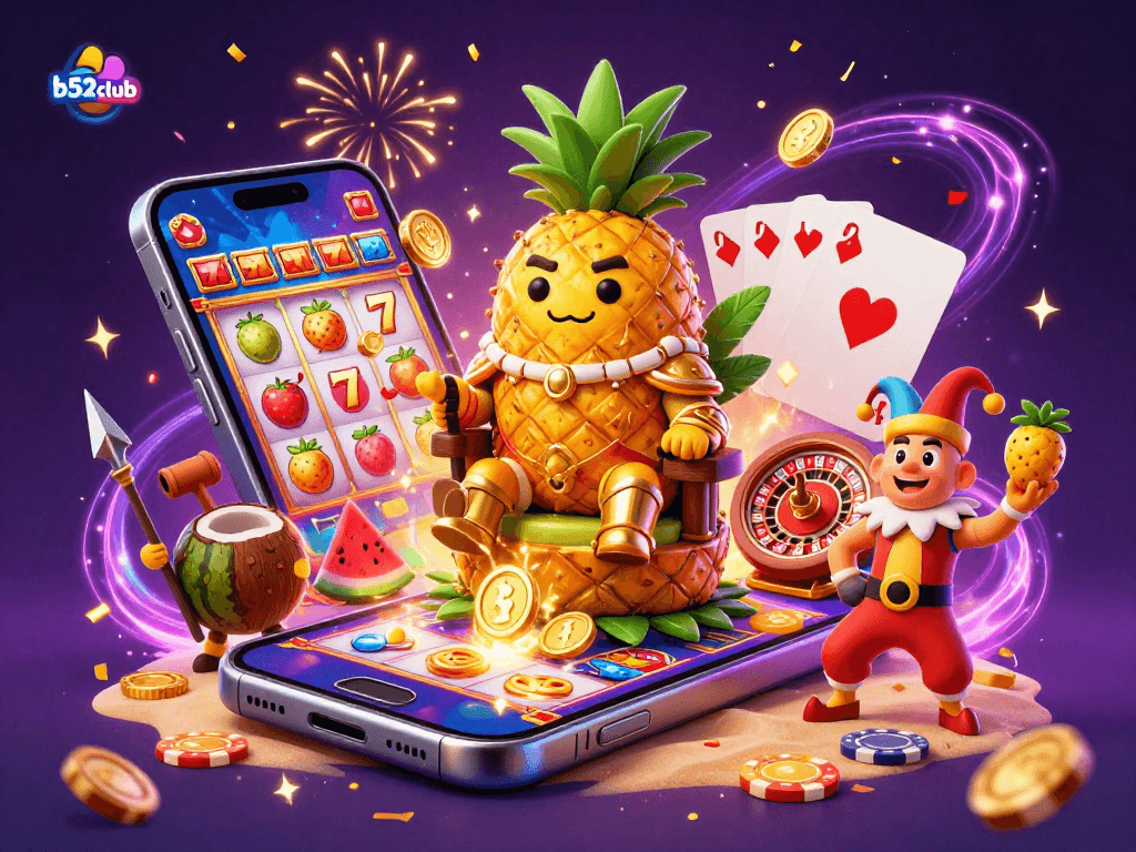 b52club delivers thrilling casino excitement with a vibrant 3D beach scene featuring dynamic game elements.