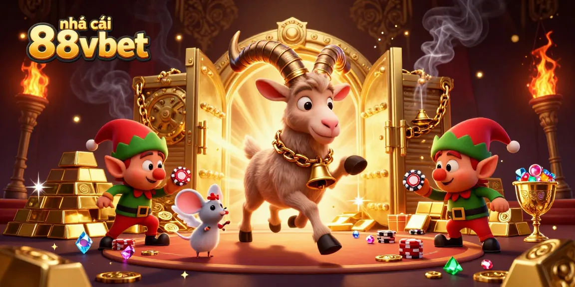 Nhà cái 88vbet mang đến trải nghiệm thú vị với Krampus và elf trong sòng bạc 3D.