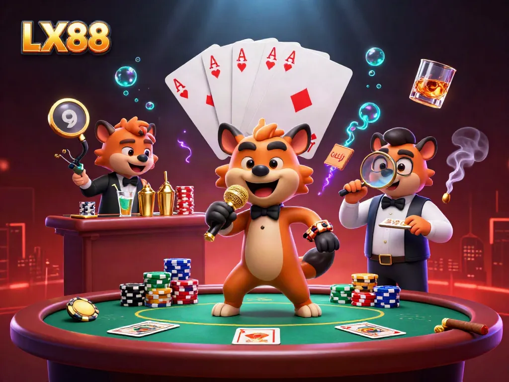 Hyenas entertain at LX88 casino club with poker games and vibrant city scene.