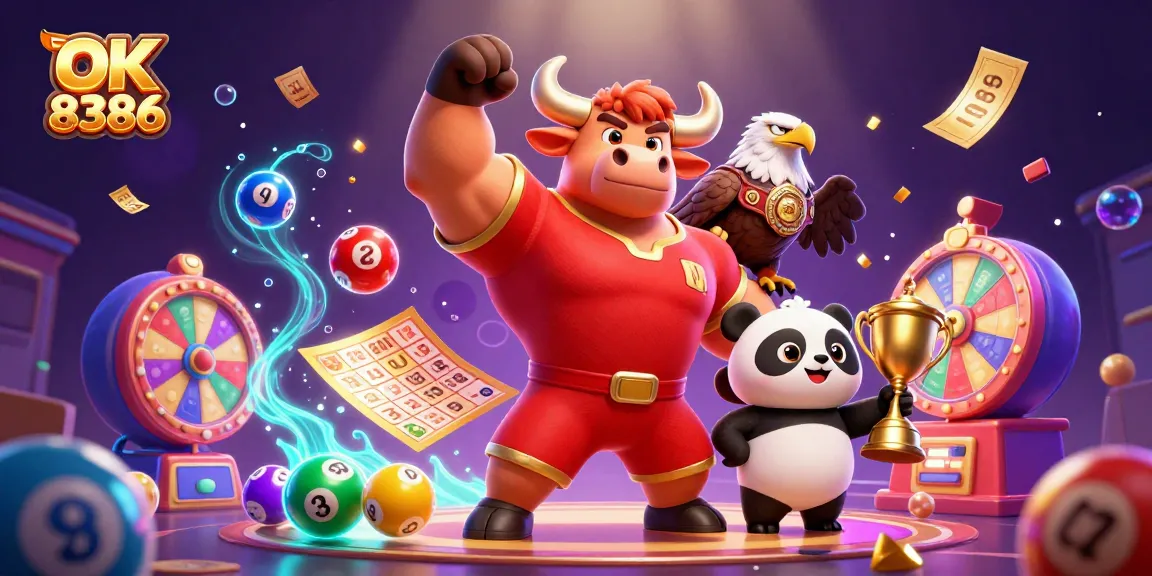 Engage with exciting games at OK 8386, featuring lucky characters and lottery dynamic elements.