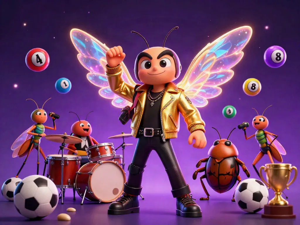 Experience Trực Tiếp xoilactv with a vibrant sports scene featuring a cicada rock star and dynamic elements.