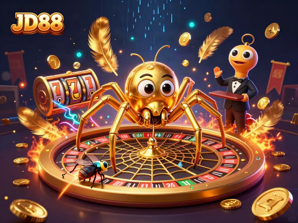 Experience thrilling bets with JD88 at a unique online casino illustrated scene featuring calamitous bets.