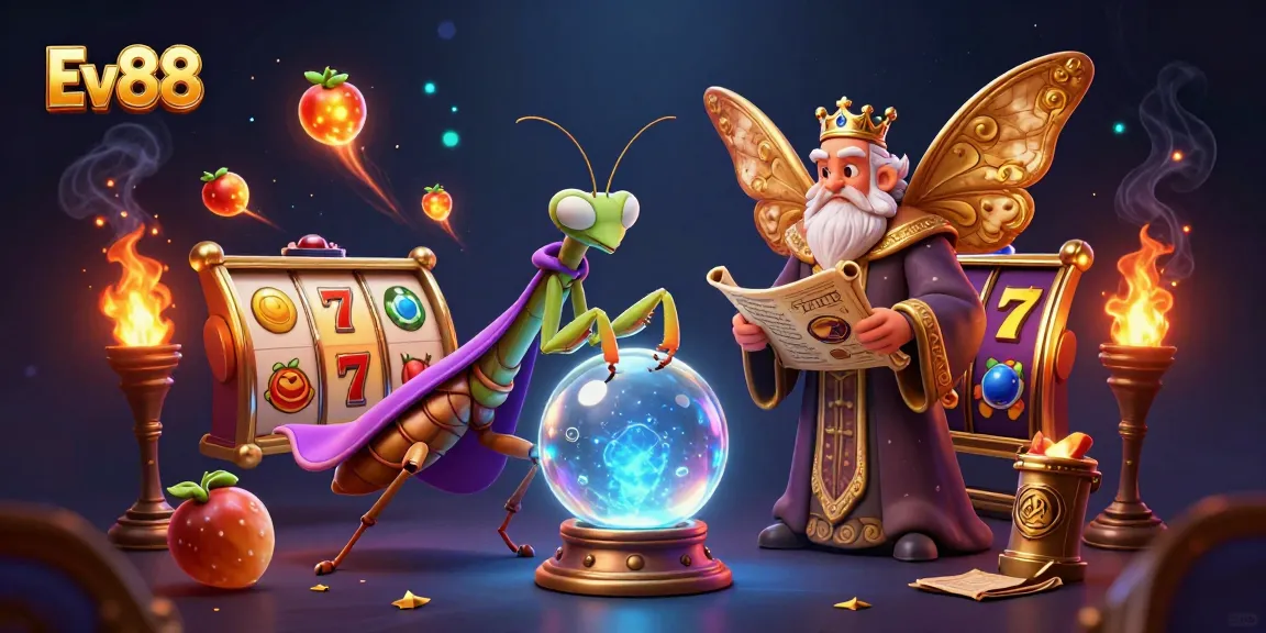 Experience thrilling gameplay at Ev88 with vibrant 3D slot reels and dynamic casino elements.