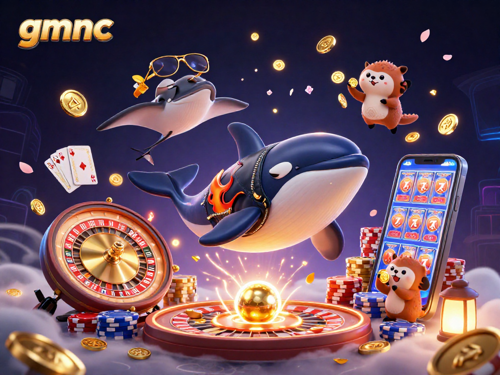 Experience thrilling gaming with gmnc as vibrant characters engage in exciting casino elements.