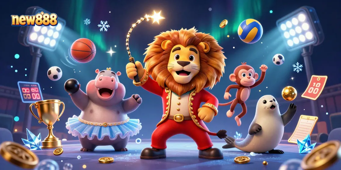 Engage with the thrilling world of new888 as our lion ringmaster leads an epic casino adventure.