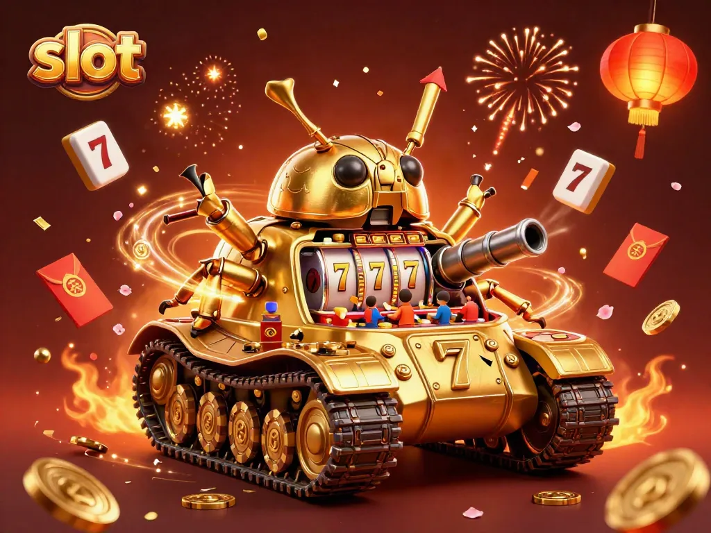 Play exciting slot games and experience the thrill of jackpots in this vibrant 3D casino illustration.