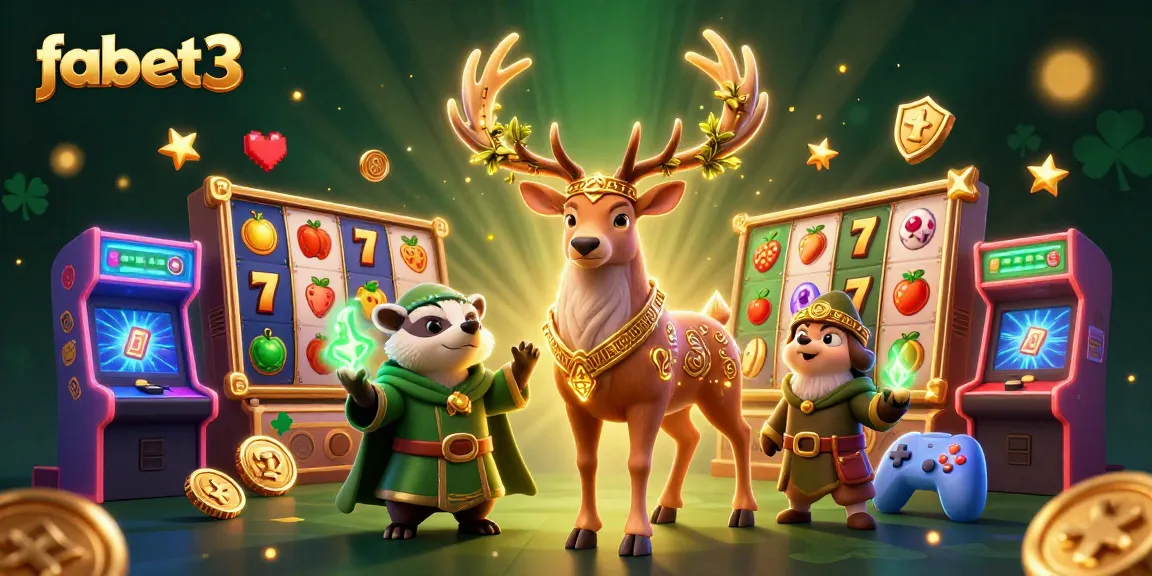 Engage with fabet3's vibrant slot games amidst ancient Celtic magic and modern arcade excitement.