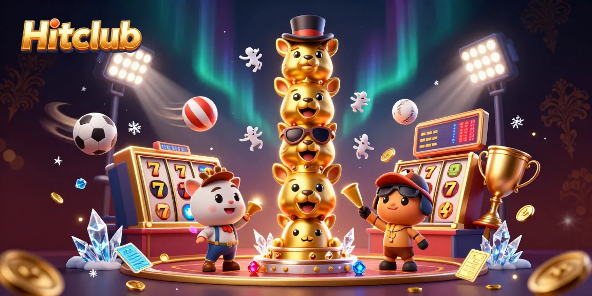 Hitclub offers thrilling jackpot experiences with vibrant gaming elements in an engaging casino scene.
