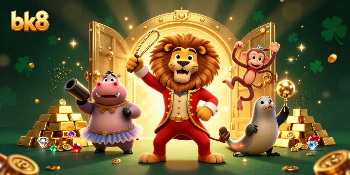 Experience thrilling gameplay at bk8 with vibrant casino elements and charismatic characters.