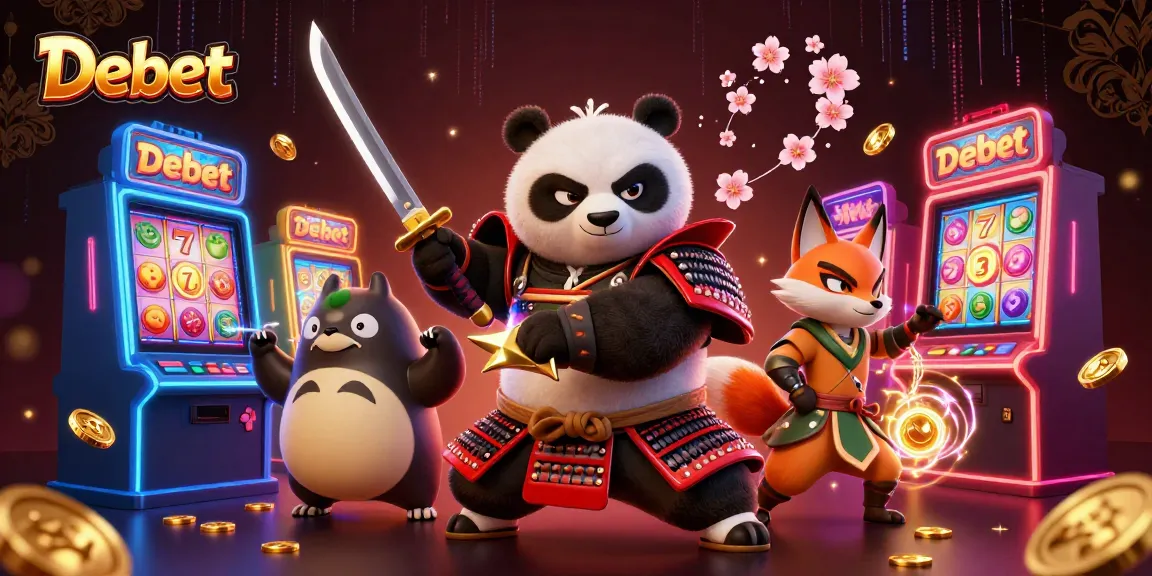 Bet on Debet in an immersive casino world with samurai, fox, and tanuki characters.