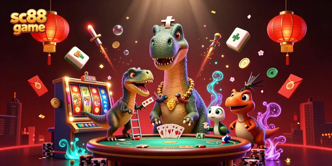 Engage in thrilling sc88 game action featuring iconic casino characters and elements in vibrant detail.