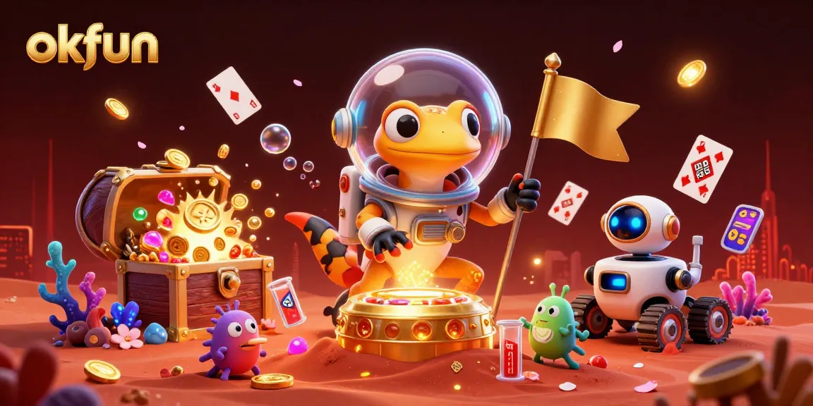 Experience the thrill of okfun as a Martian gecko uncovers a hidden casino in vibrant 3D.