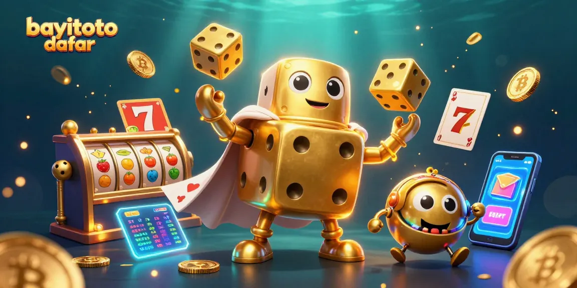 Experience the thrill of bayitoto daftar with vibrant slot games and golden dice golem in action.