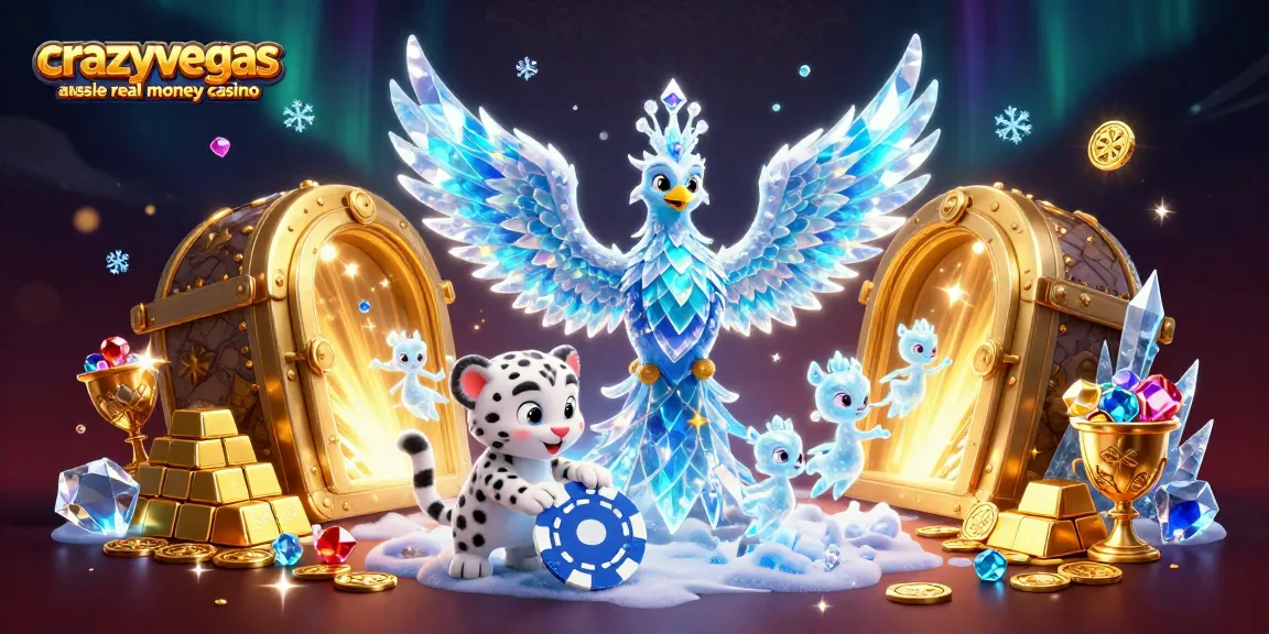 Experience the thrill of crazyvegas aussie real money casino with dazzling ice-themed elements.