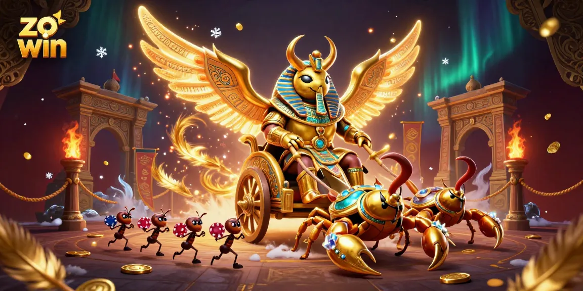 Engage in thrilling gameplay at zo win with exciting games and vibrant visuals in a casino-inspired illustration.