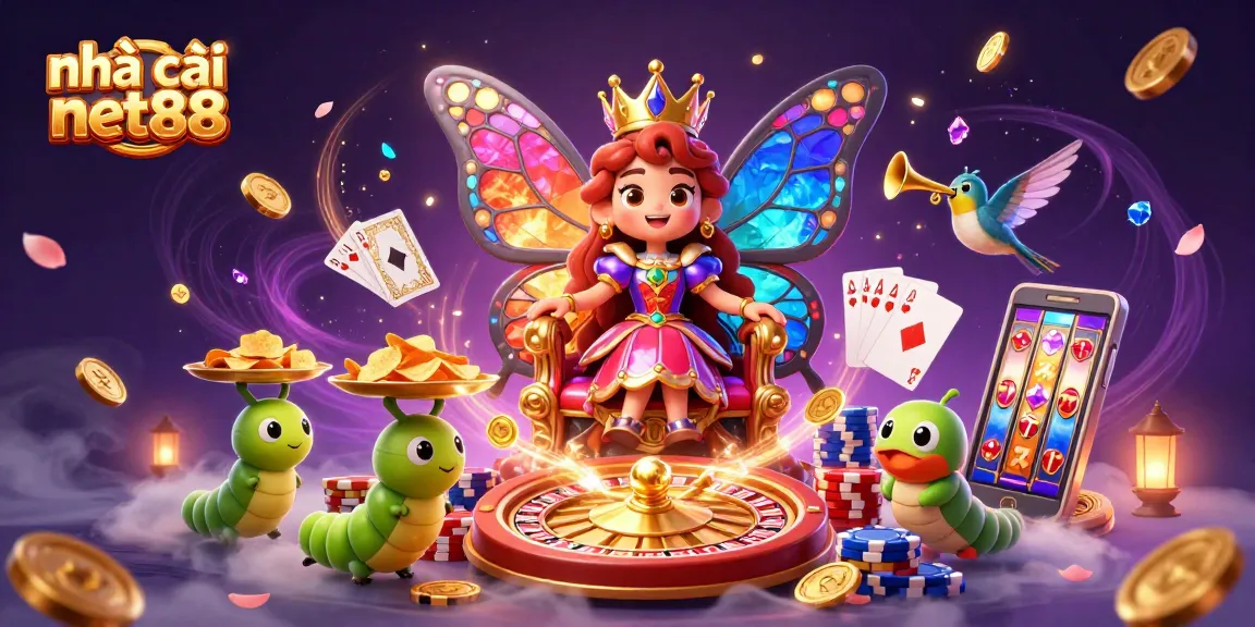 Play and win at nhà cái net88 with vibrant casino games and enchanting royal characters.