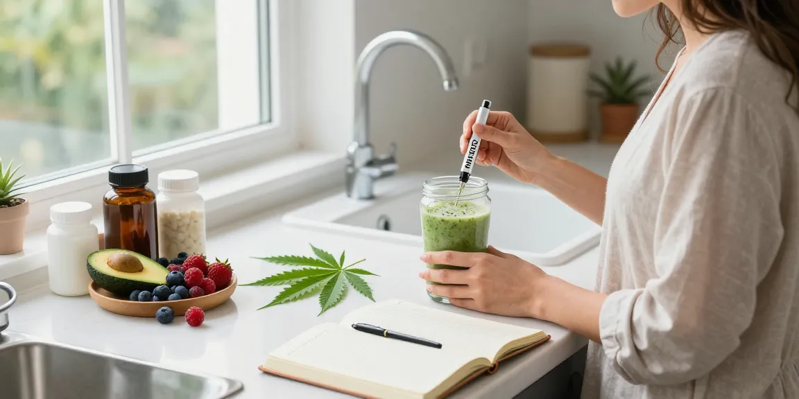 Natural wellness scene featuring strong THC vapes UK and organic CBD products, highlighting health benefits.