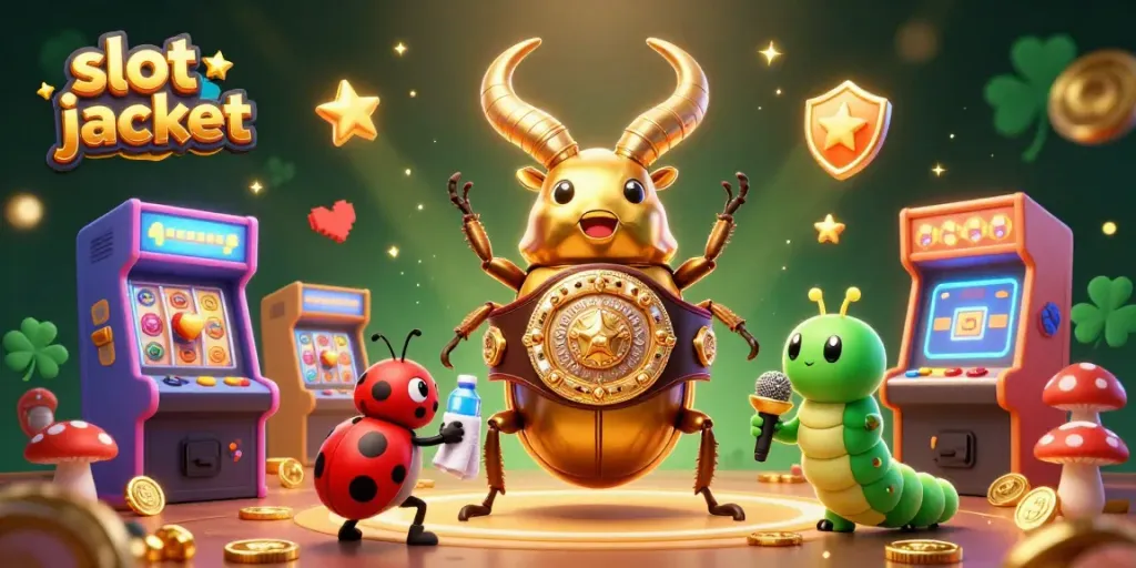Enter the exciting world of slot jackpot with 3D characters and vibrant gaming elements.