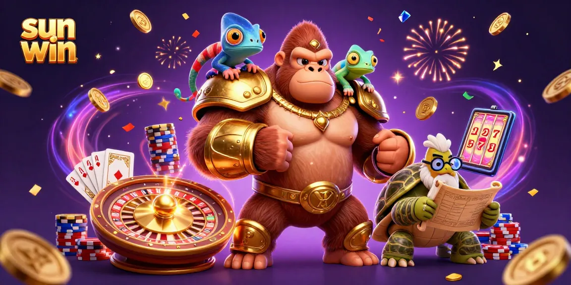 Experience the thrilling game dynamics with sun win featuring vibrant characters and casino elements.