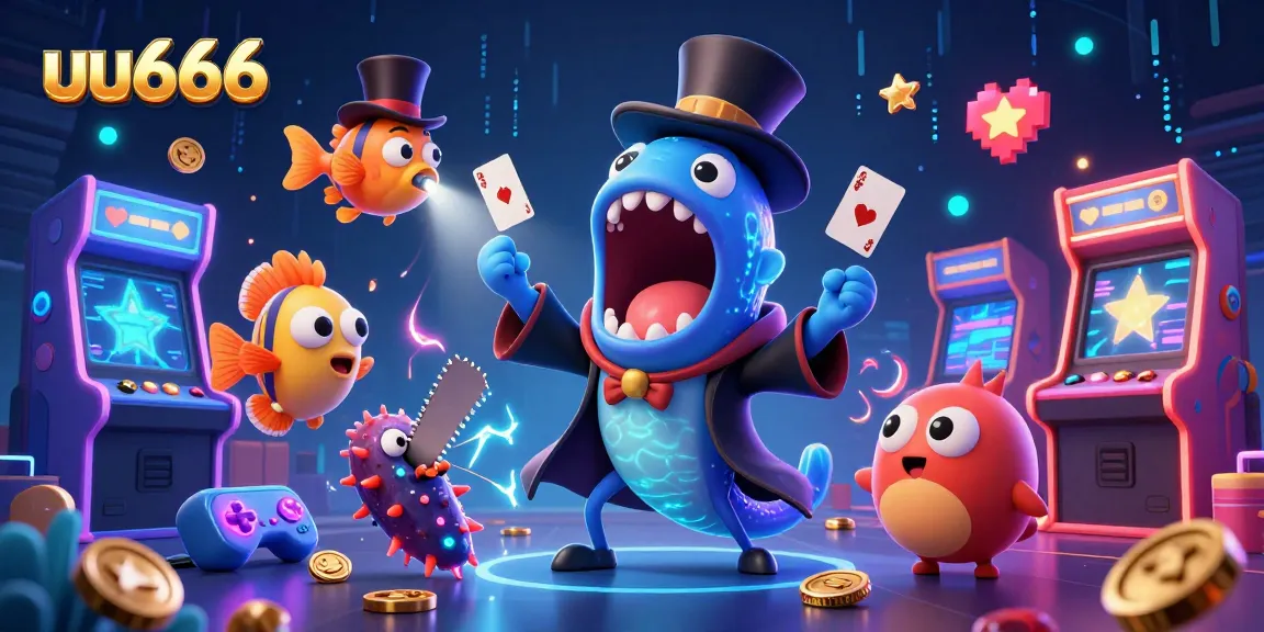 Experience thrilling card tricks in an enchanting underwater casino with uu666's magical eel and friends.
