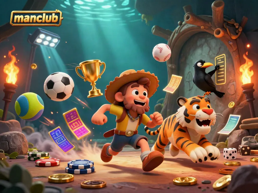 Engaging athletes at the manclub casino with vibrant sports-themed gaming.