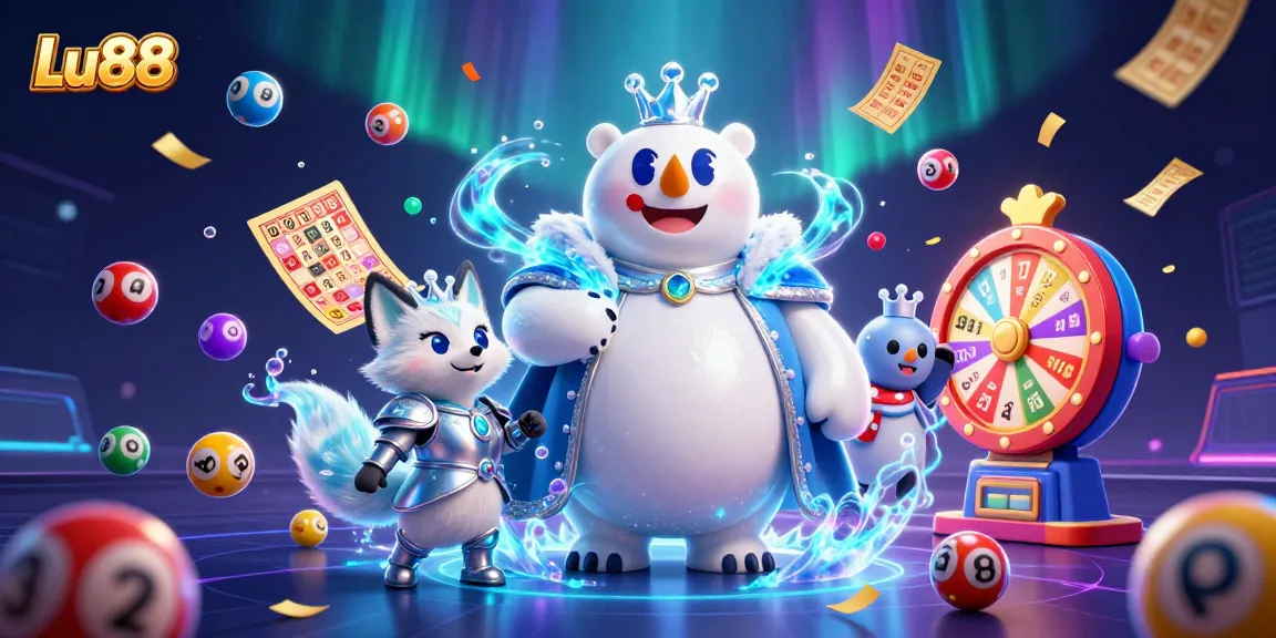 Play exciting games at Lu88 with thrilling lottery elements and vibrant casino visuals.
