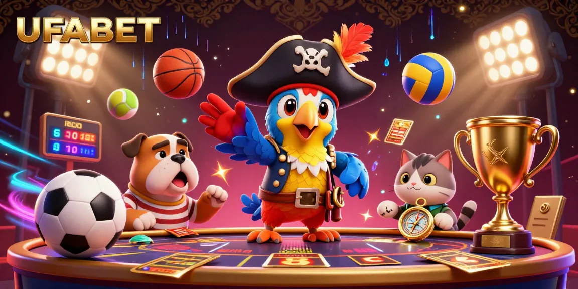 Engage in thrilling sports betting at UFABET with exciting characters and dynamic elements.