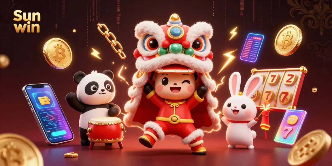 Engage with Sun win's thrilling casino experience featuring animated characters and vibrant gaming elements.