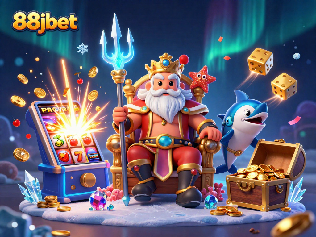 Engage with the vibrant 88jbet casino scene featuring Neptune and dynamic gaming elements.