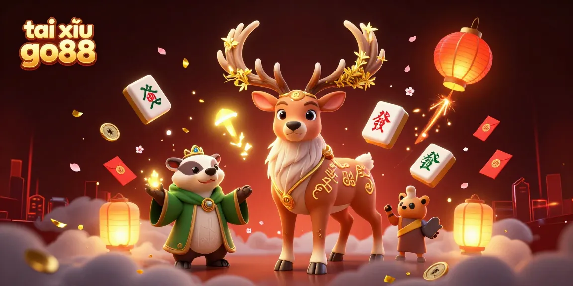Engage in thrilling tài xỉu go88 gameplay with colorful floating elements and enchanting characters in a vibrant casino scene.