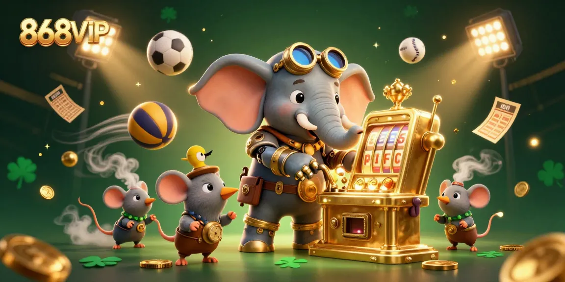 Engage with 868VIP's thrilling slot machine extravaganza featuring steampunk elements and action-packed visuals.