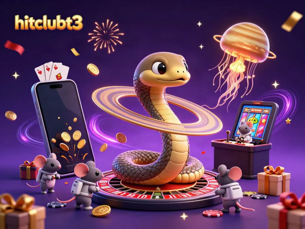 Experience thrilling gameplay at hitclubt3 with a roulette-themed cosmic scene featuring playful astronaut mice.