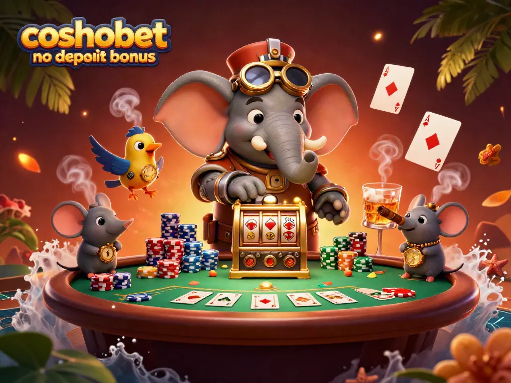 Spin the golden slot machine and enjoy the cosmobet no deposit bonus with fun casino elements!