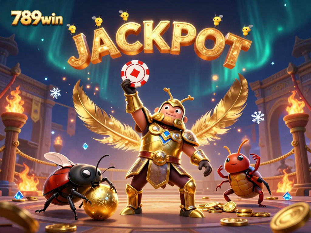 Experience thrilling gameplay at 789win with a dynamic illustration showcasing casino excitement and big wins.