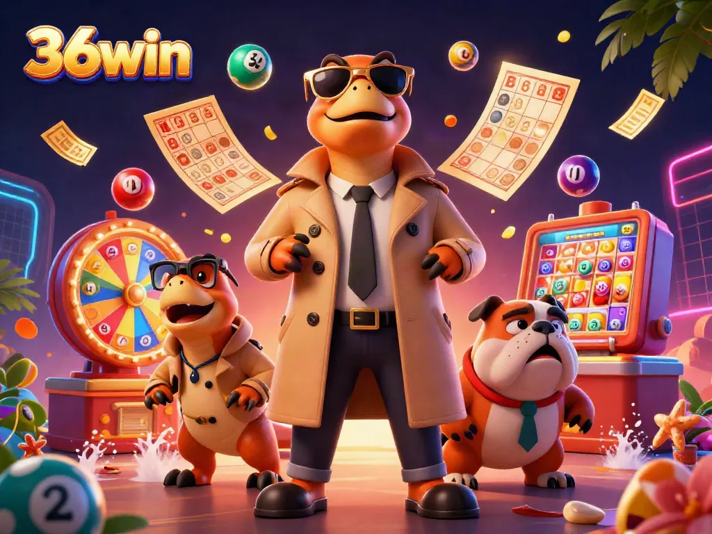 Engage in thrilling casino action with 36win's vibrant illustration of raptors disguised as players.
