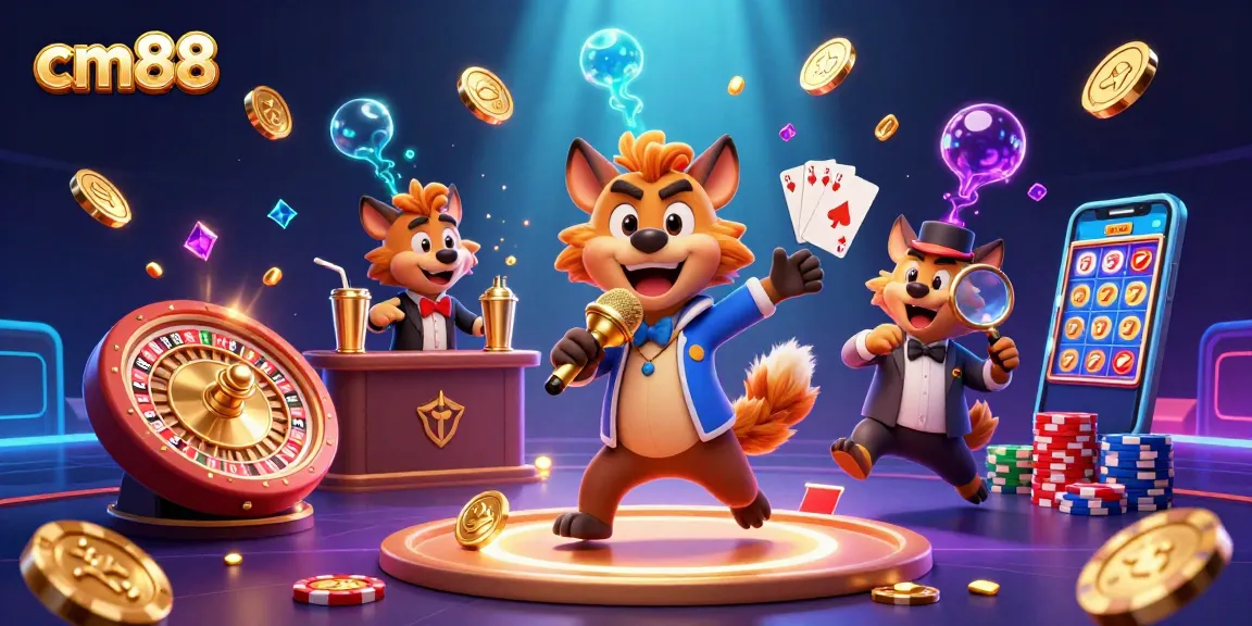 Join the laughter at cm88 as hyenas thrive in a vibrant casino environment.