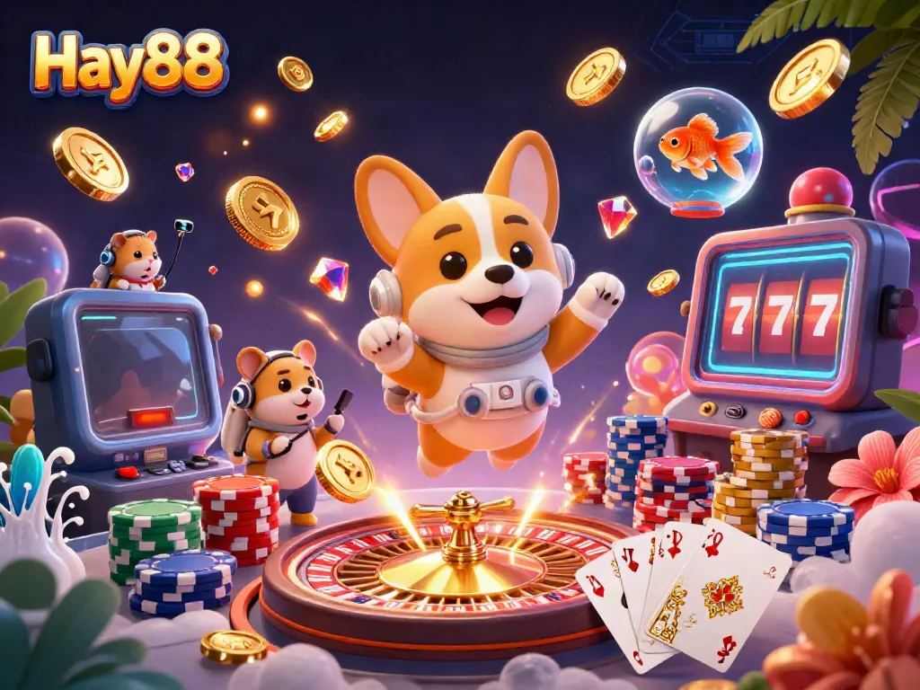 Experience winning moments at Hay88 with interactive casino adventures in a vibrant 3D setting.