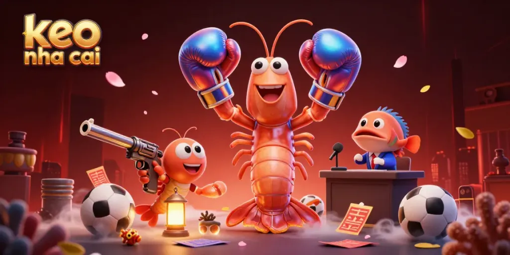 Engage in thrilling betting action with keo nha cai as the mantis shrimp showcases sports betting excitement.