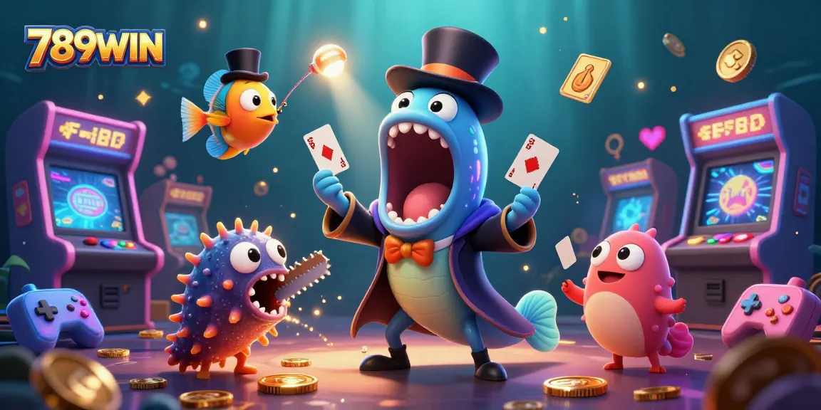 Engage in the thrilling experience at 789WIN with a vibrant underwater casino scene.