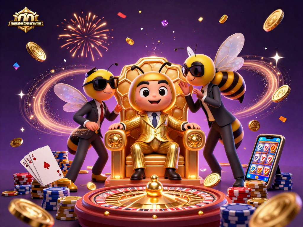 Experience epic gameplay with monstertowerreview as characters engage in high-stakes gambling action!