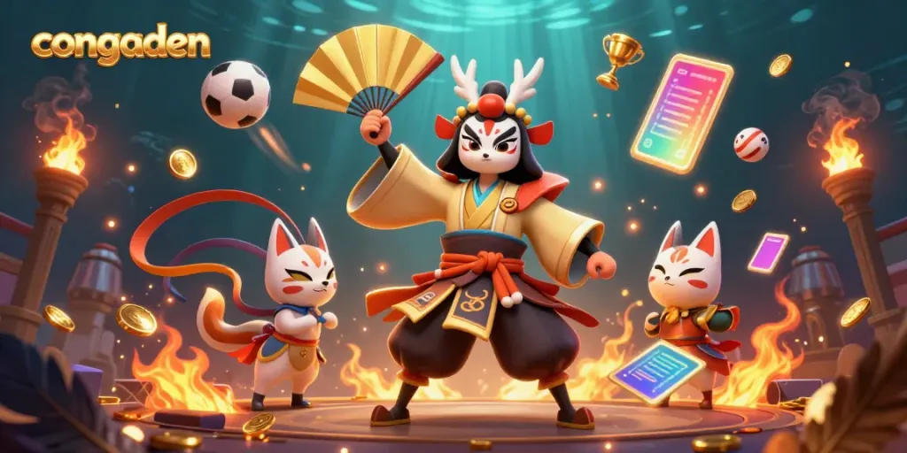 Experience pulse-pounding cockfighting action with Congaden's dynamic arena atmosphere and immersive visual elements.