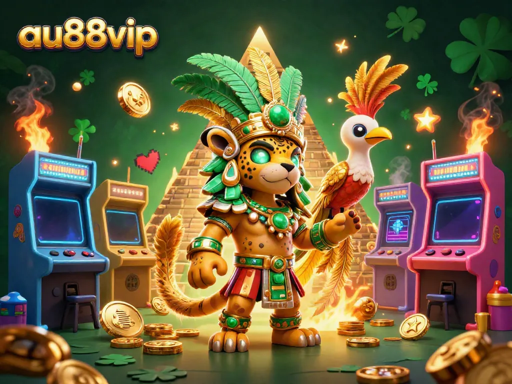 Experience thrilling wins at au88vip with vibrant gaming elements and dynamic characters in a captivating scene.