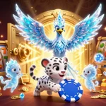 Engage with iwin online gaming as the ice phoenix and sprites create a vibrant casino atmosphere.
